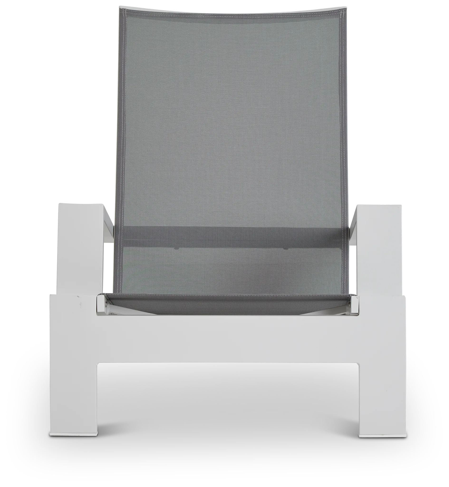 Linear White Ledge Pool Chair