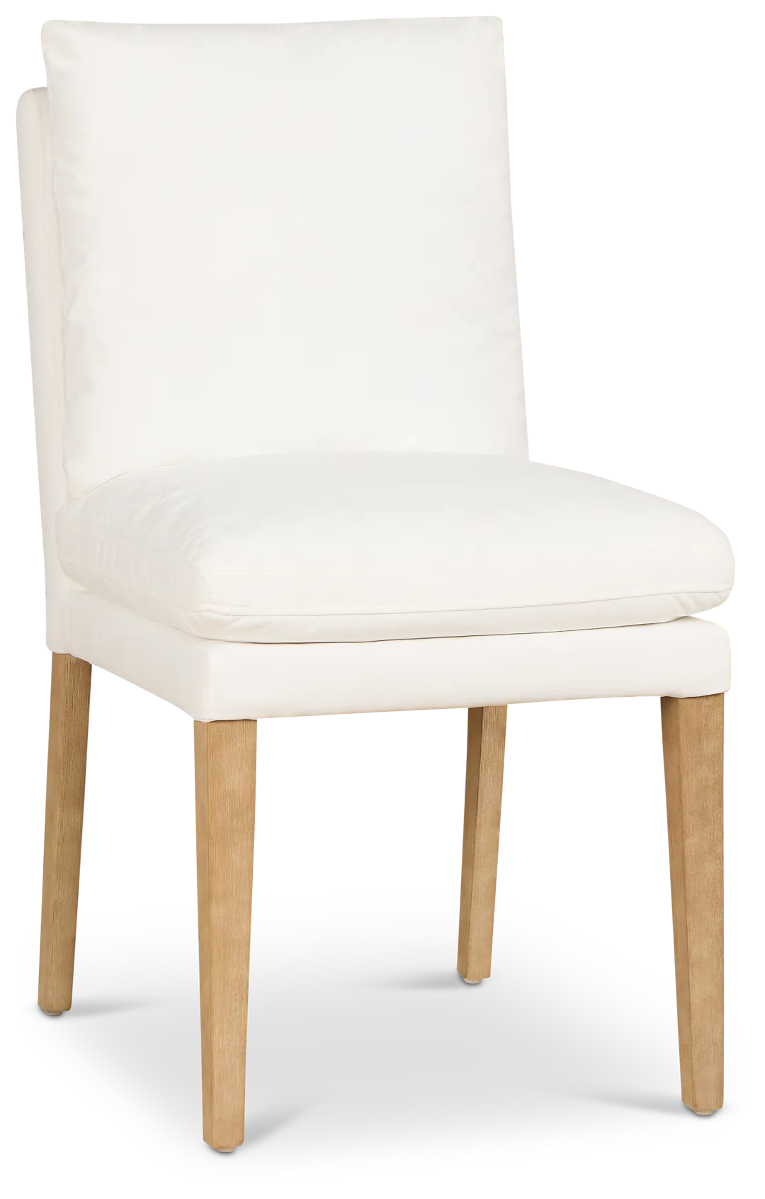 Nixon White Upholstered Side Chair
