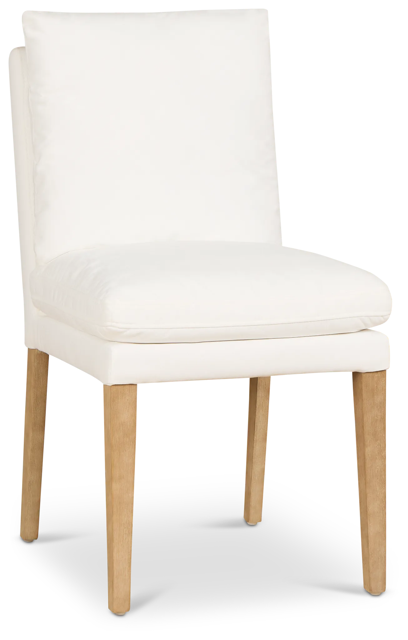 Nixon White Upholstered Side Chair