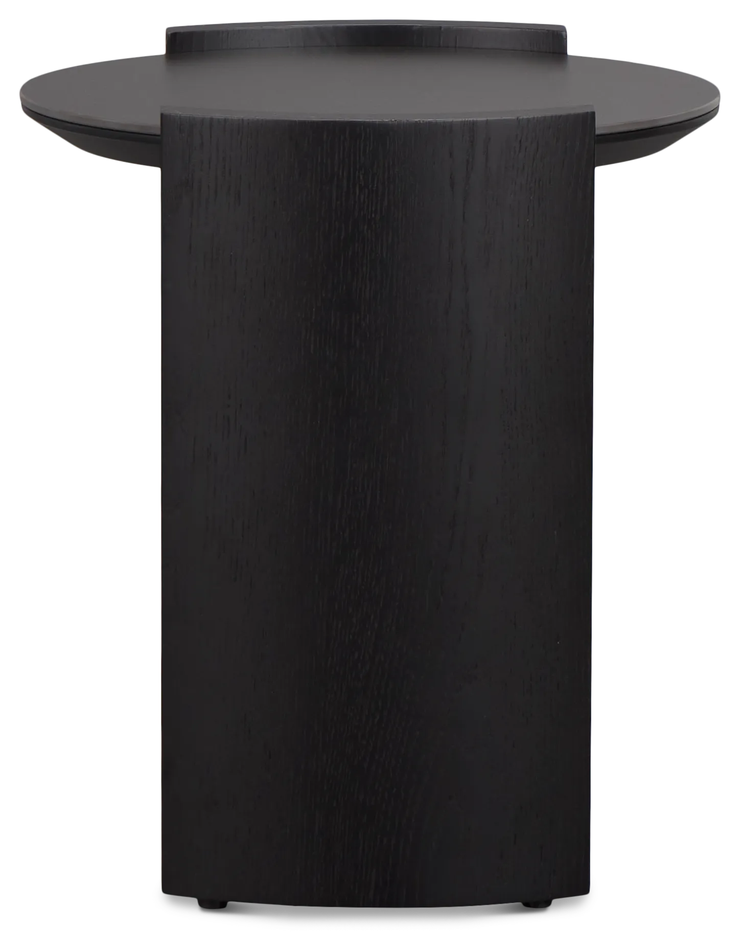 Nomad Black Ceramic Round End Table