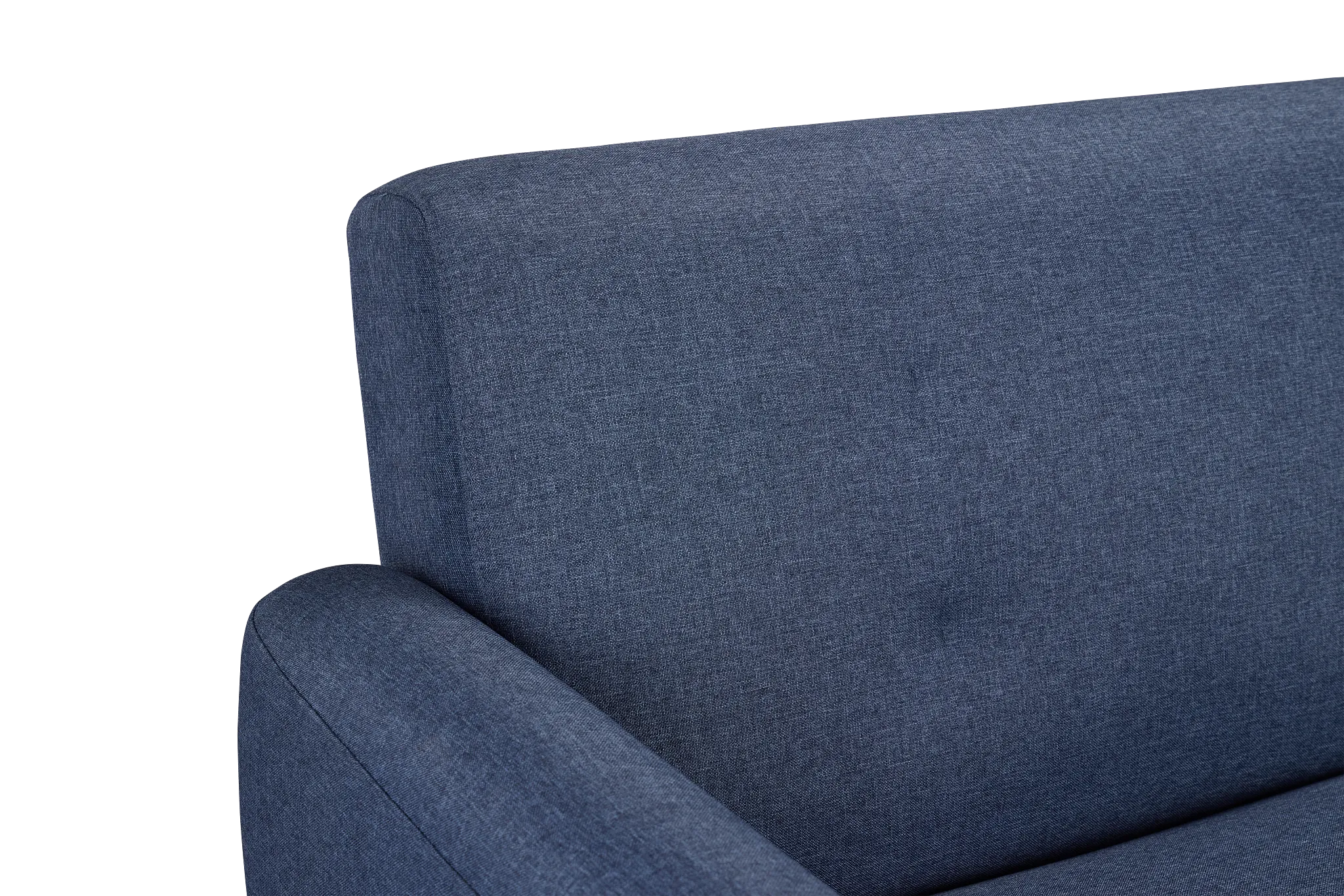 Denali Dark Blue Fabric Sofa Futon