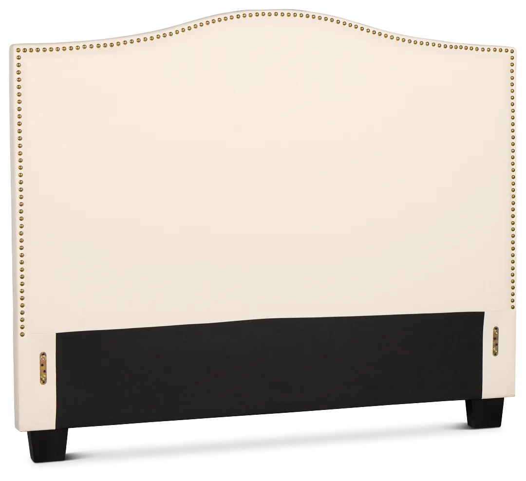 Dawson Beige Uph Platform Headboard