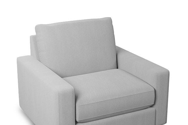 Edgewater Delray Light Gray Swivel Chair