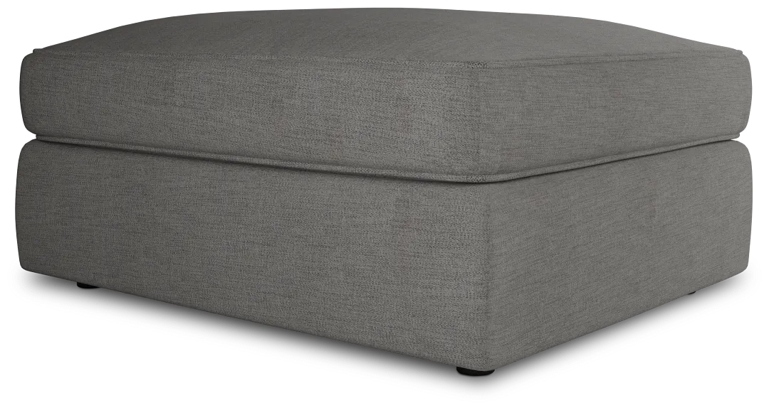 Siesta Maguire Gray Fabric Ottoman