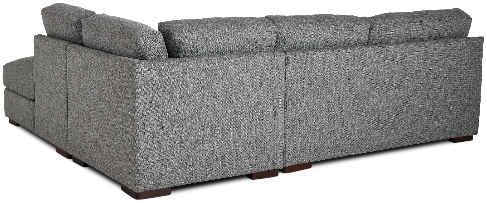 Veronica Dark Gray Down Right Bumper Sectional