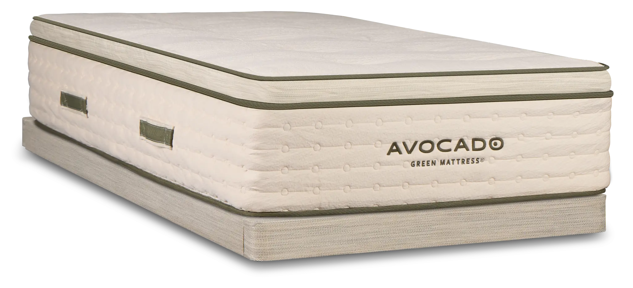 Avocado Green Cushion Firm Low-profile Mattress Set Avocado Green Cushion Firm Low-profile Mattress Set