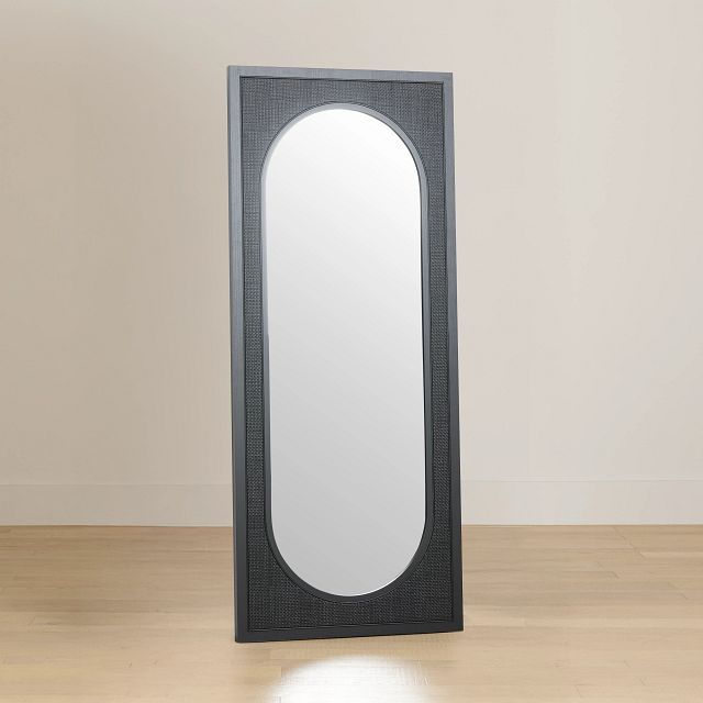 Pacific Black Floor Mirror