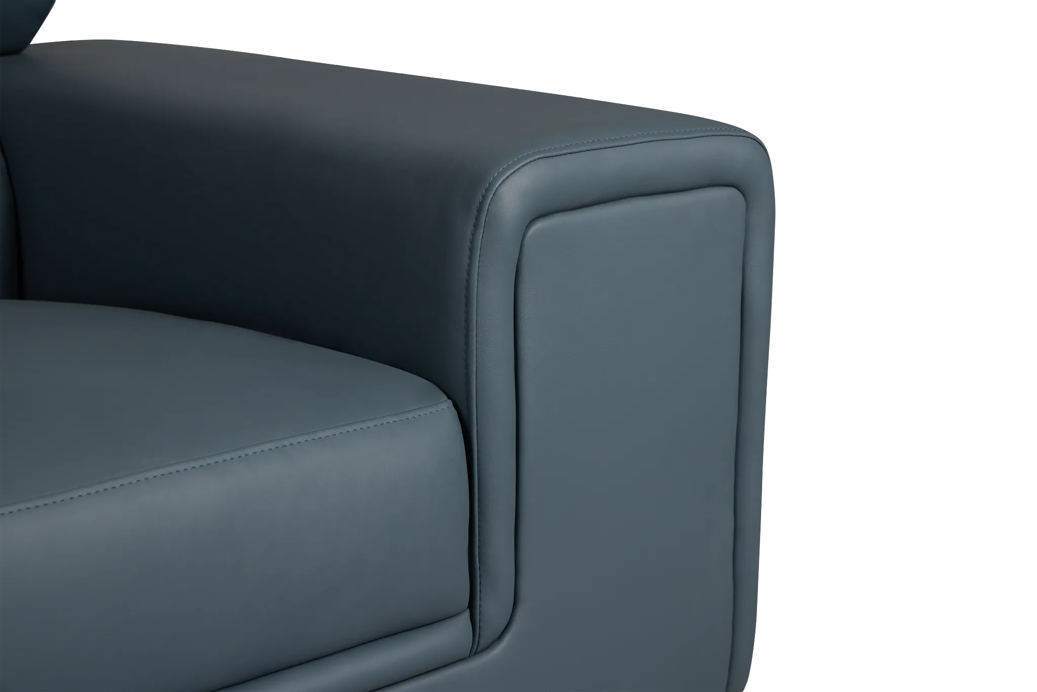 Drew Dark Blue Micro Sofa