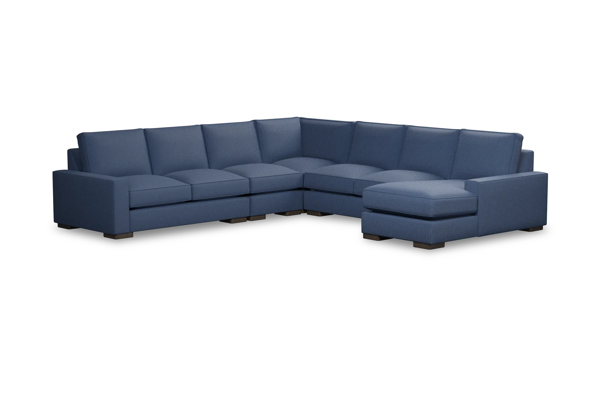 Edgewater Revenue Dark Blue Large Right Chaise Sectional