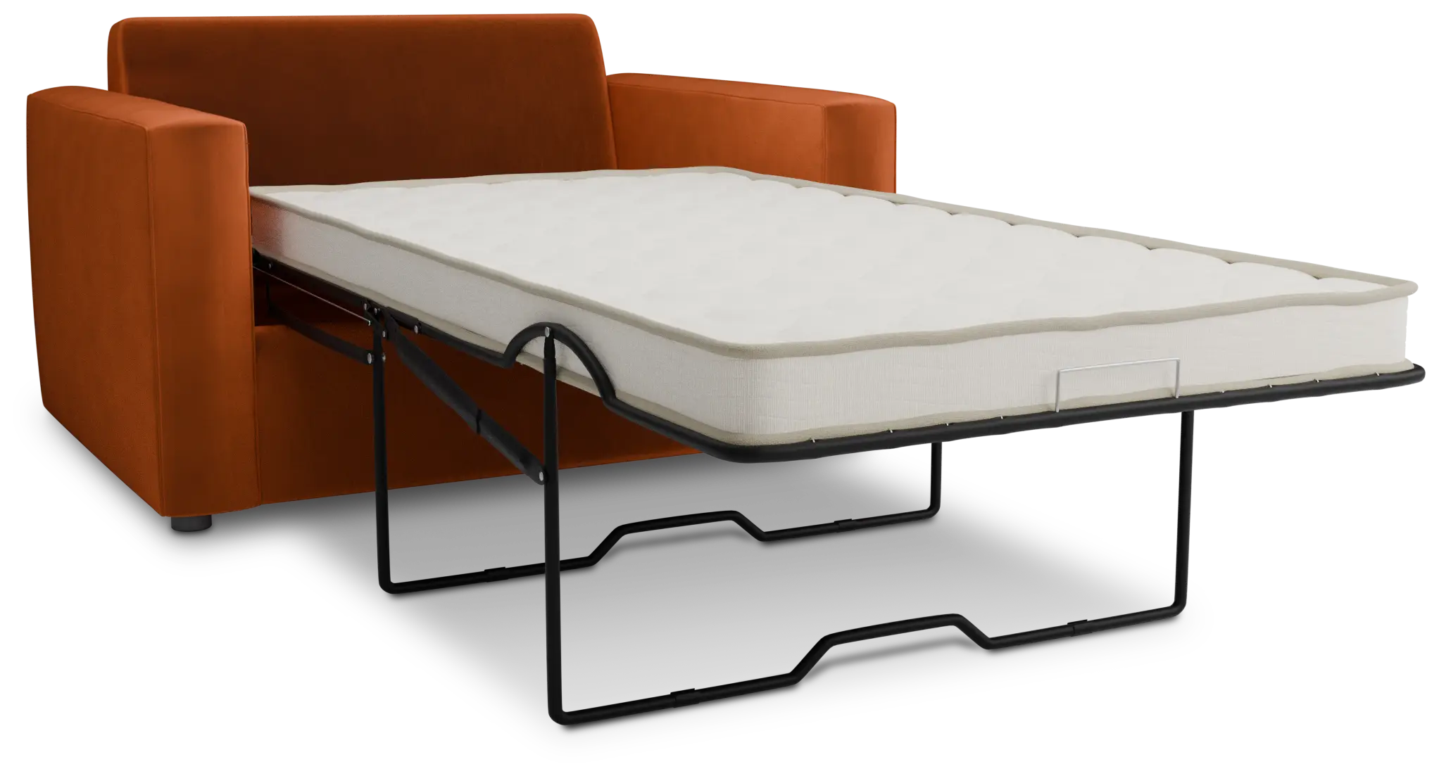Siesta Joya Orange Fabric Innerspring Sleeper Siesta Joya Orange Fabric Innerspring Sleeper