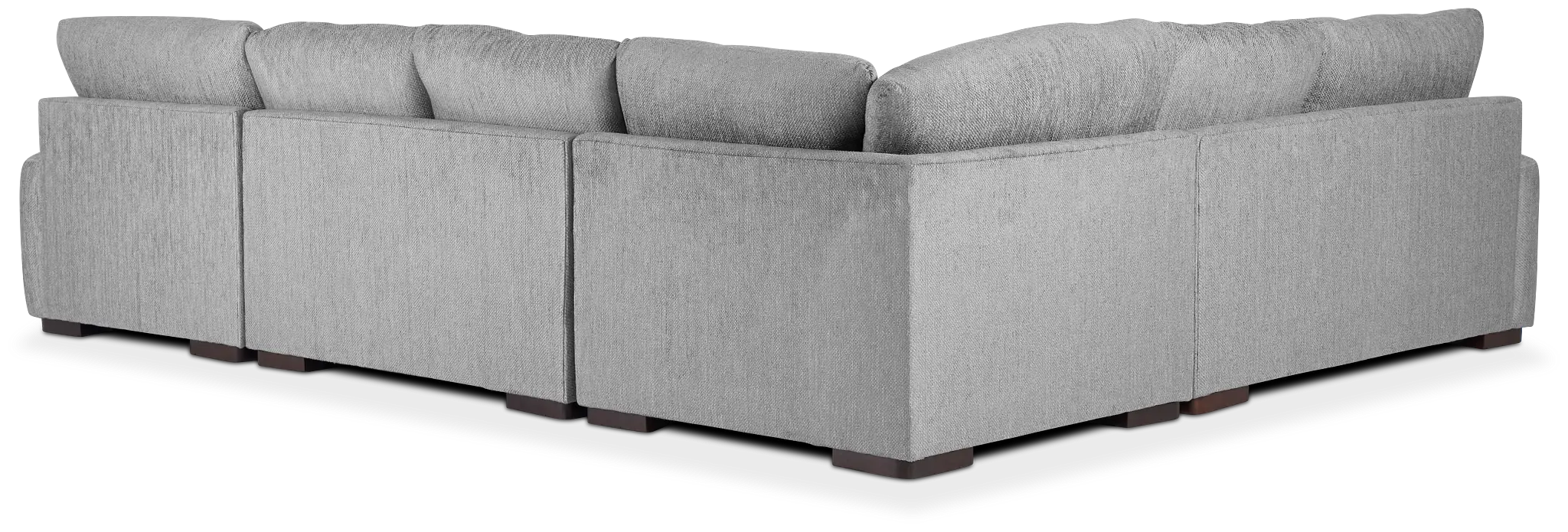 Alpha Light Gray Fabric Medium Right Chaise Sectional Alpha Light Gray Fabric Medium Right Chaise Sectional