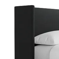 Captiva Elite Black 48" Upholstered Shelter Bed