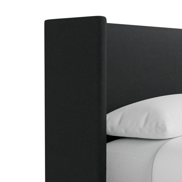 Captiva Elite Black 48" Upholstered Shelter Bed