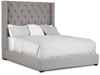 Lacey Gray Uph Platform Bed