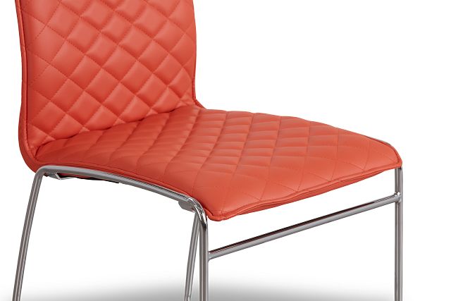 Skyline Orange Metal Side Chair