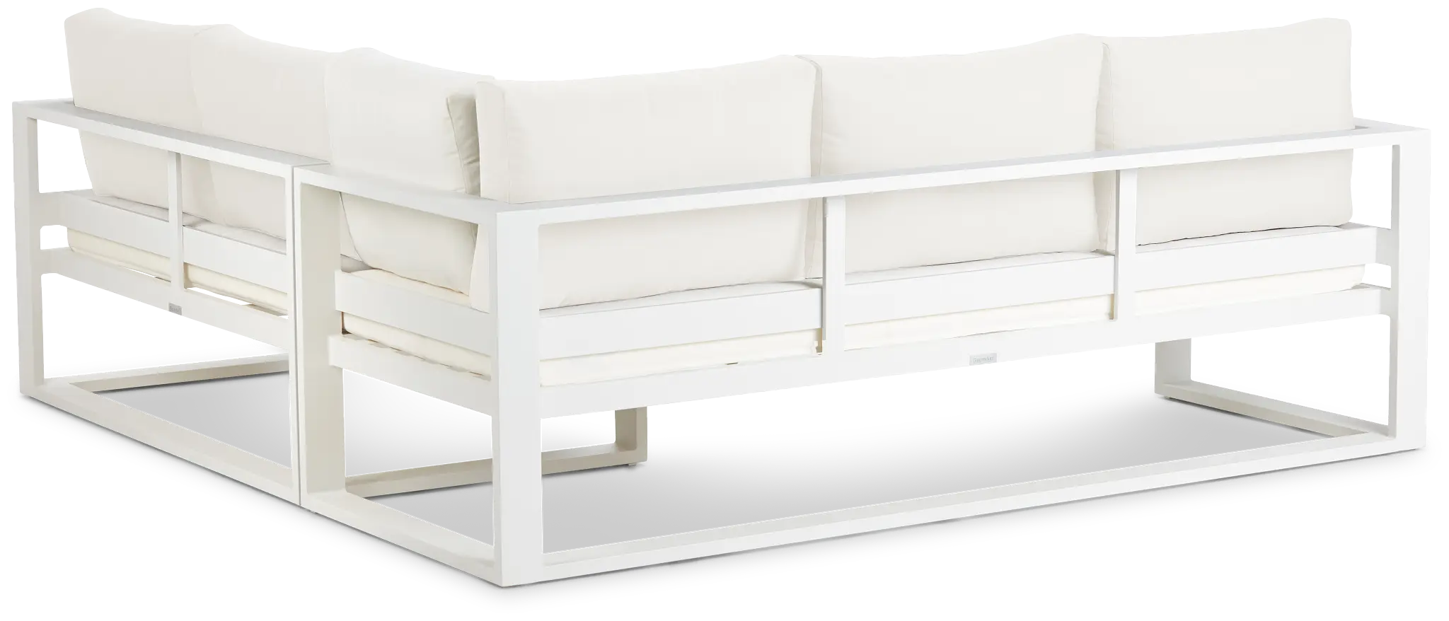 Lisbon White Aluminum Small Right Sectional Lisbon White Aluminum Small Right Sectional