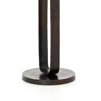 Four Hands Deem Dark Gray Round End Table