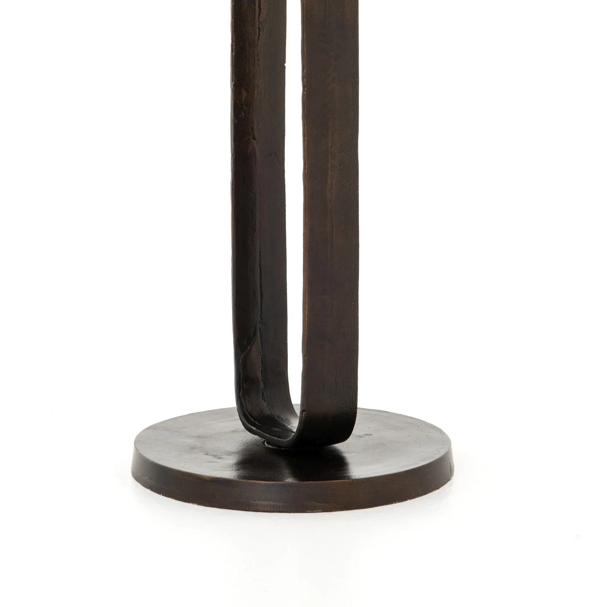 Four Hands Deem Dark Gray Round End Table