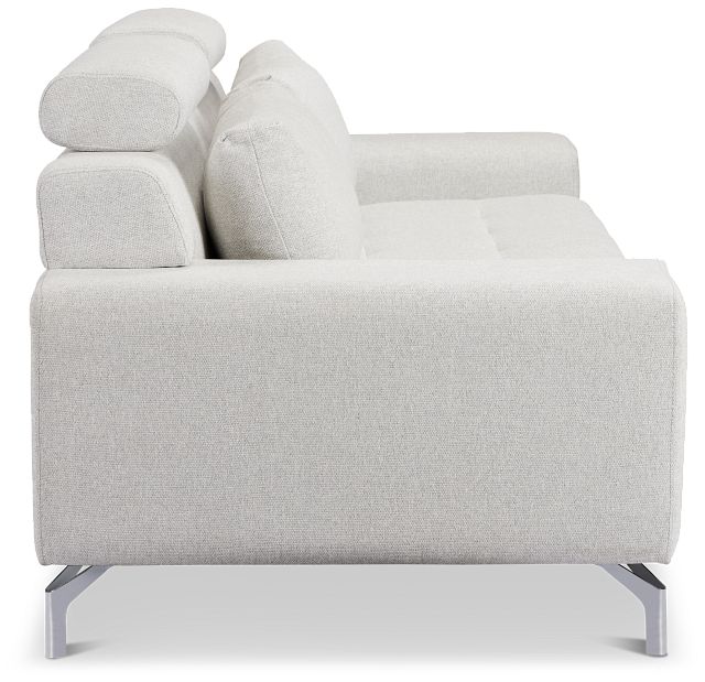 Onyx Light Gray Fabric Sofa