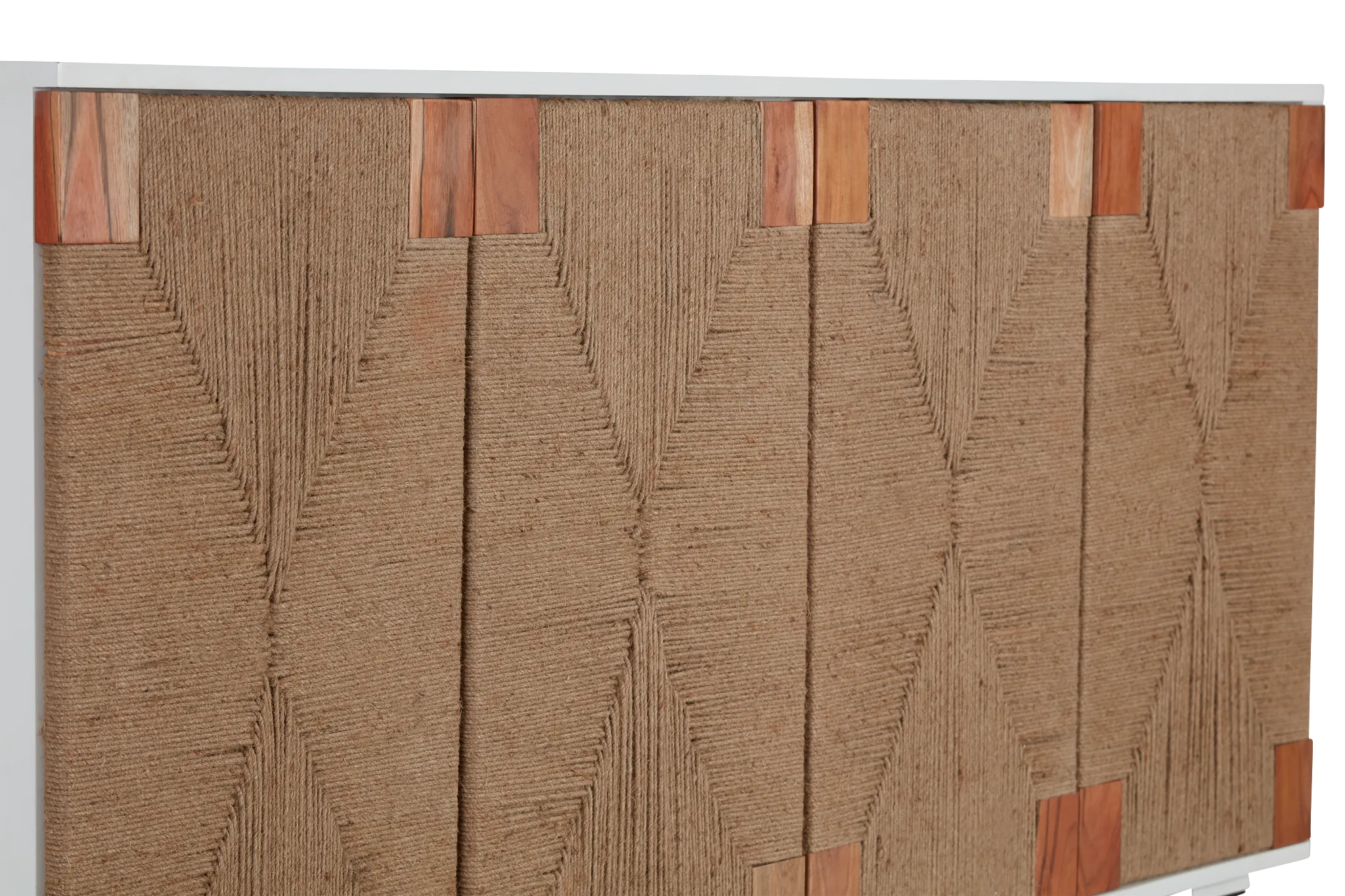 Woven Two-tone Four-door Cabinet