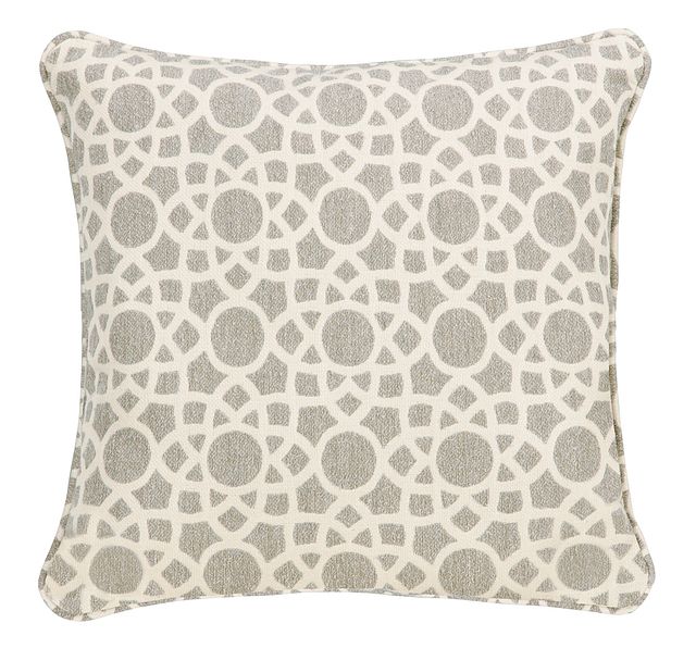 Sophisticate Light Gray 18" Indoor/outdoor Accent Pillow