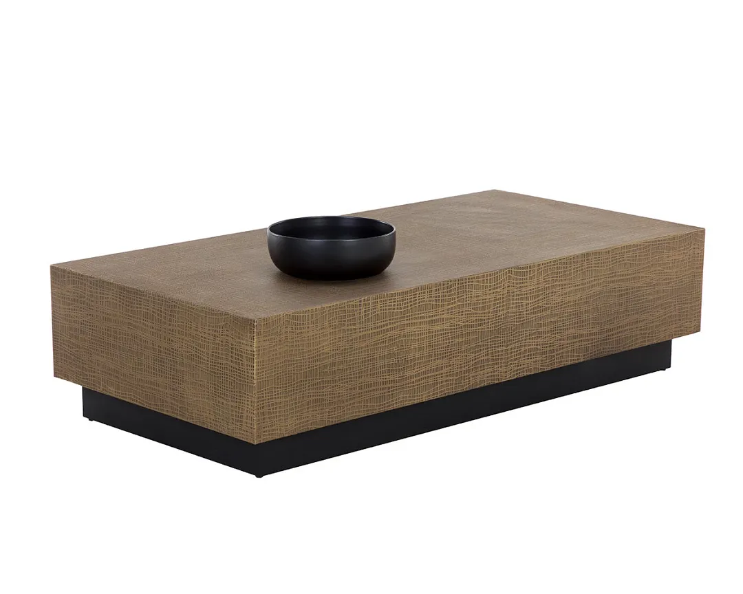Alana Brown Rectangular Coffee Table
