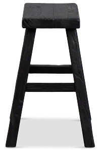 Demir Black Accent Stool