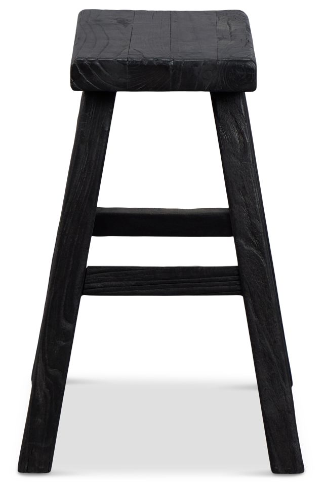 Demir Black Accent Stool