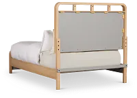 Lyndie Light Tone Panel Bed