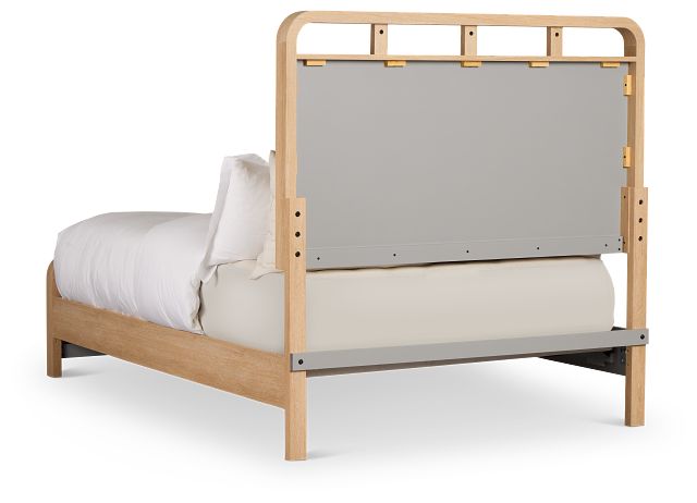 Lyndie Light Tone Panel Bed