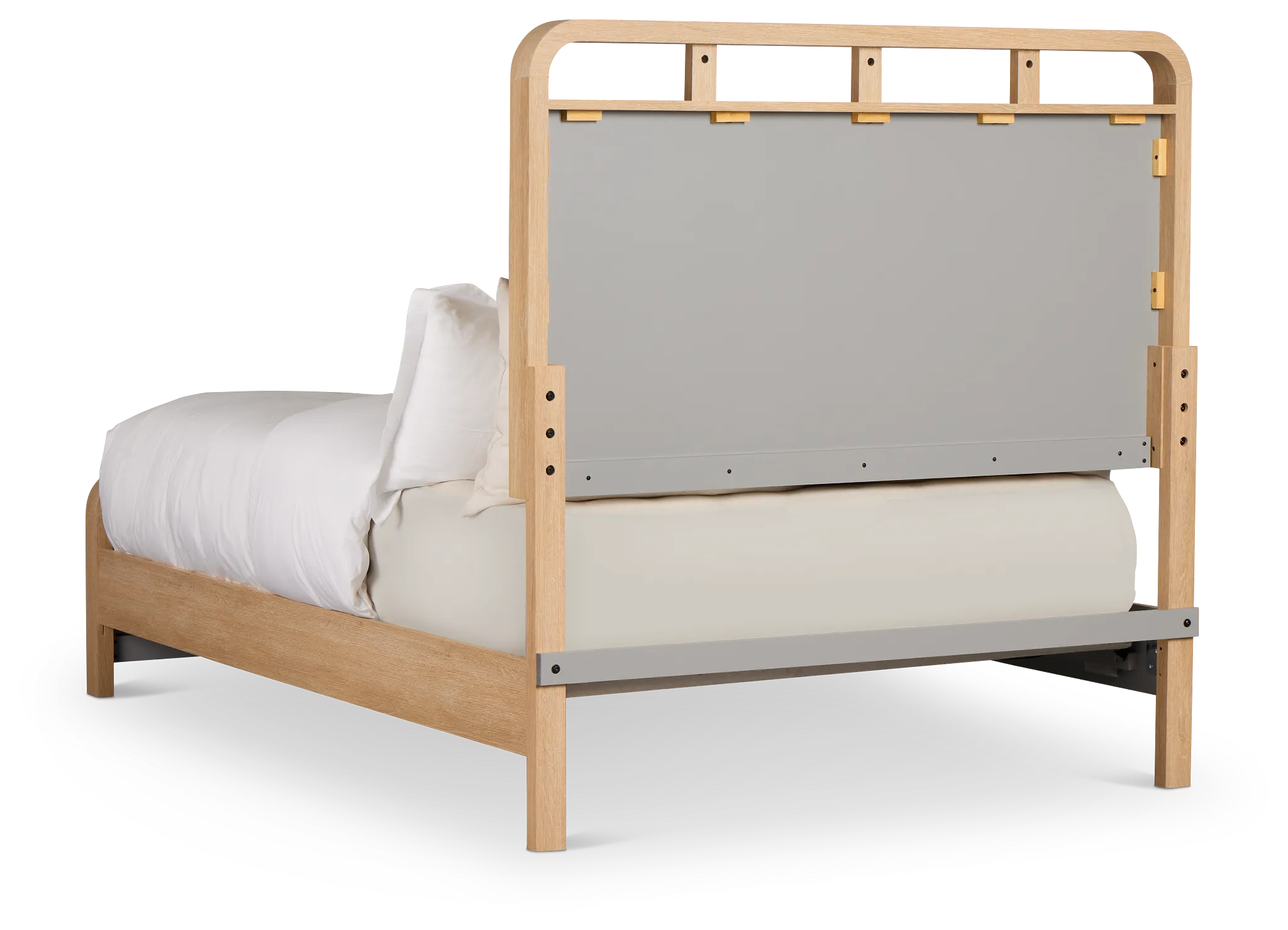 Lyndie Light Tone Panel Bed