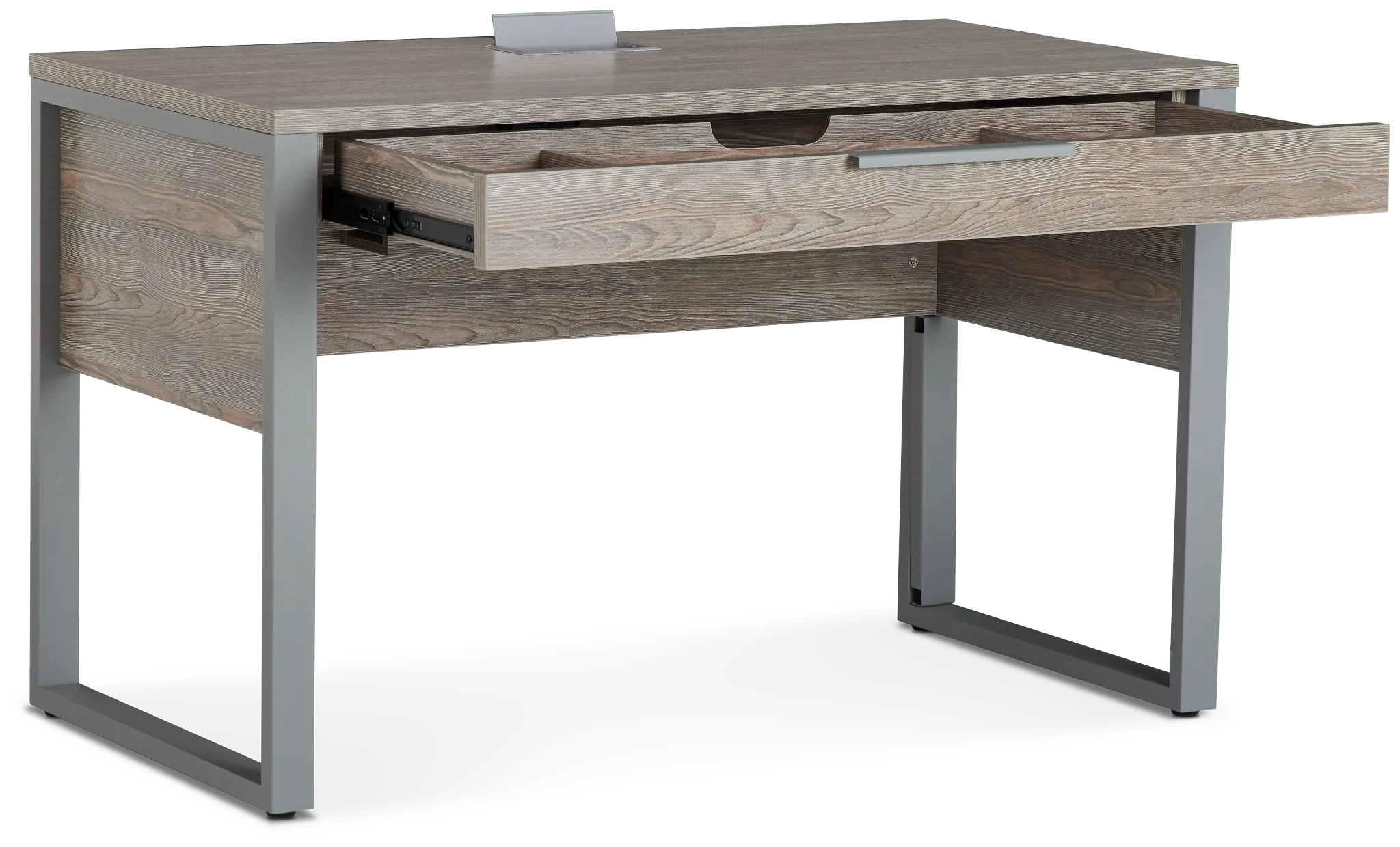 Clark Gray Dropdwn Dr Desk