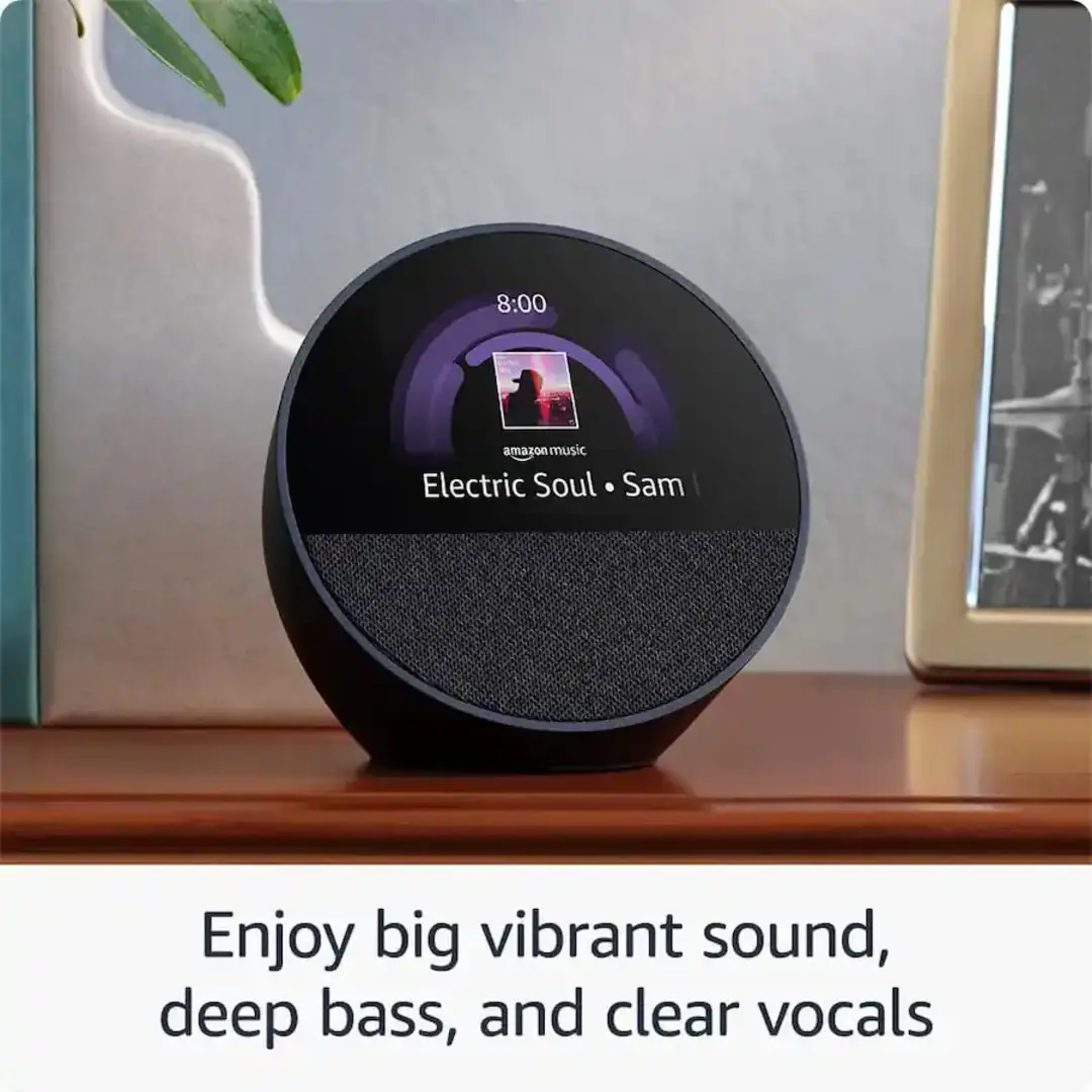 Amazon Echo Spot Black Smart Alarm Clock Amazon Echo Spot Black Smart Alarm Clock