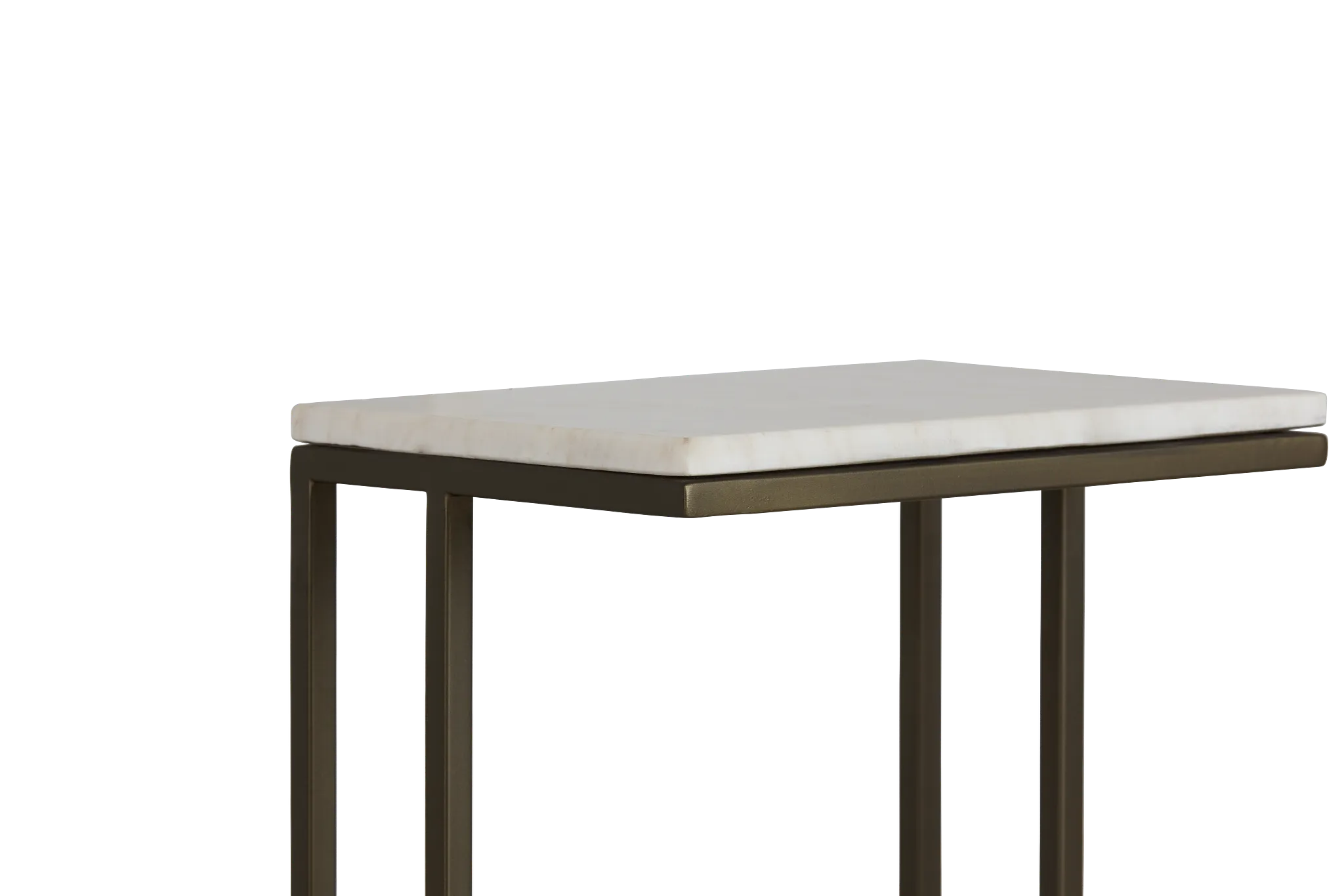 Tallie Black Marble Chairside Table