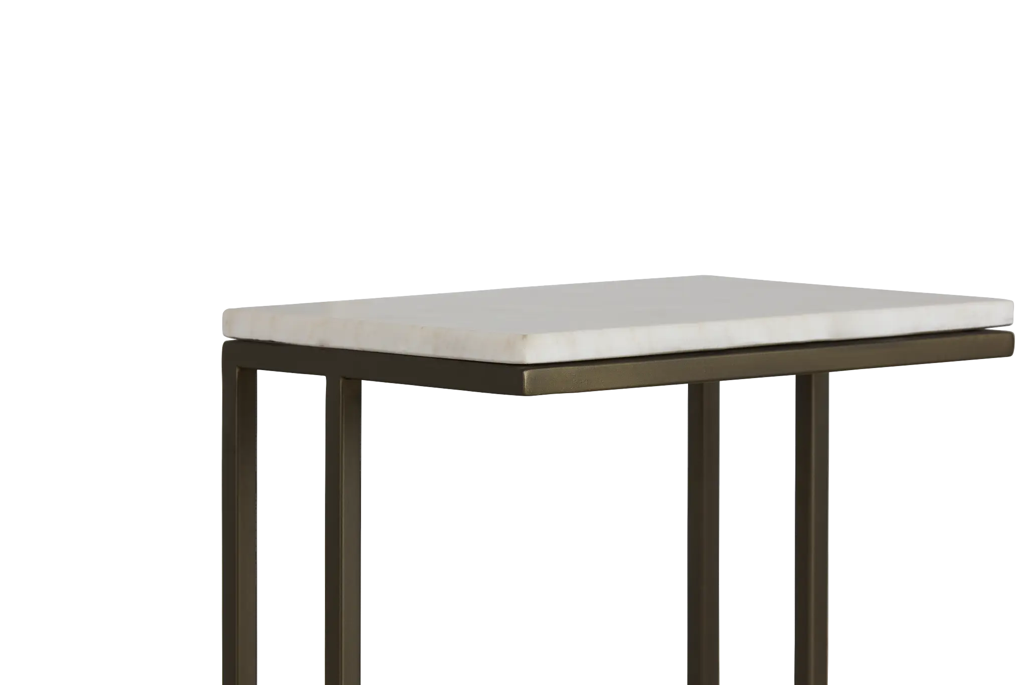 Tallie Black Marble Chairside Table Tallie Black Marble Chairside Table
