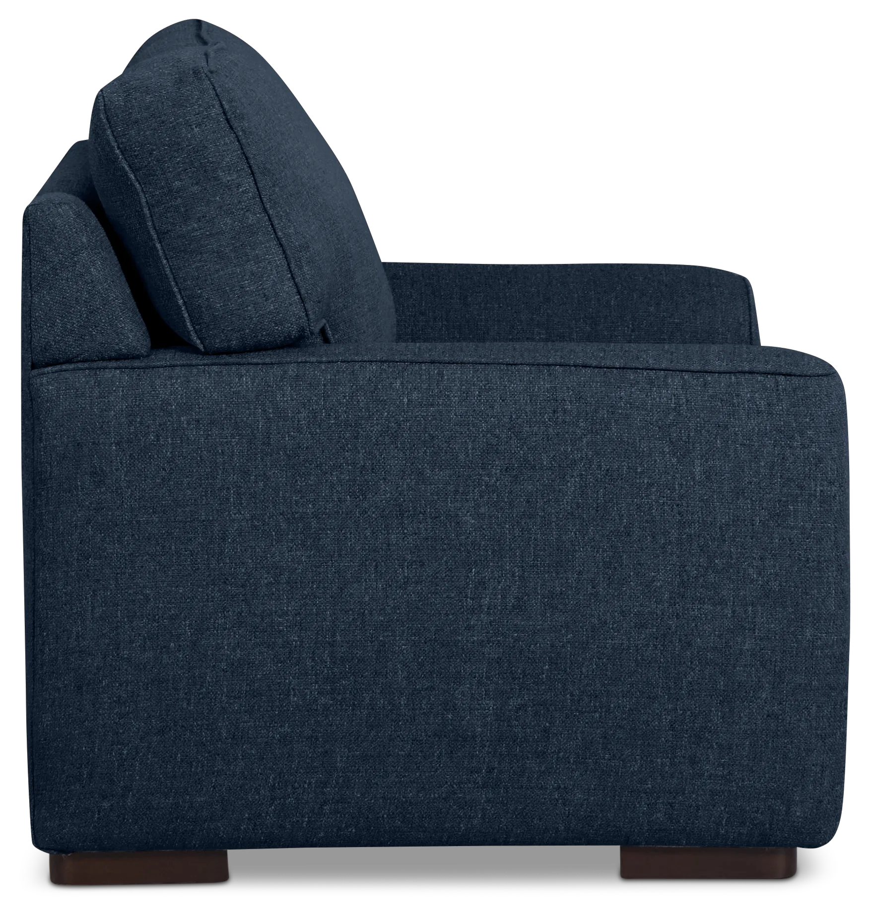 Sinclair Dark Blue Fabric Memory Foam Sleeper