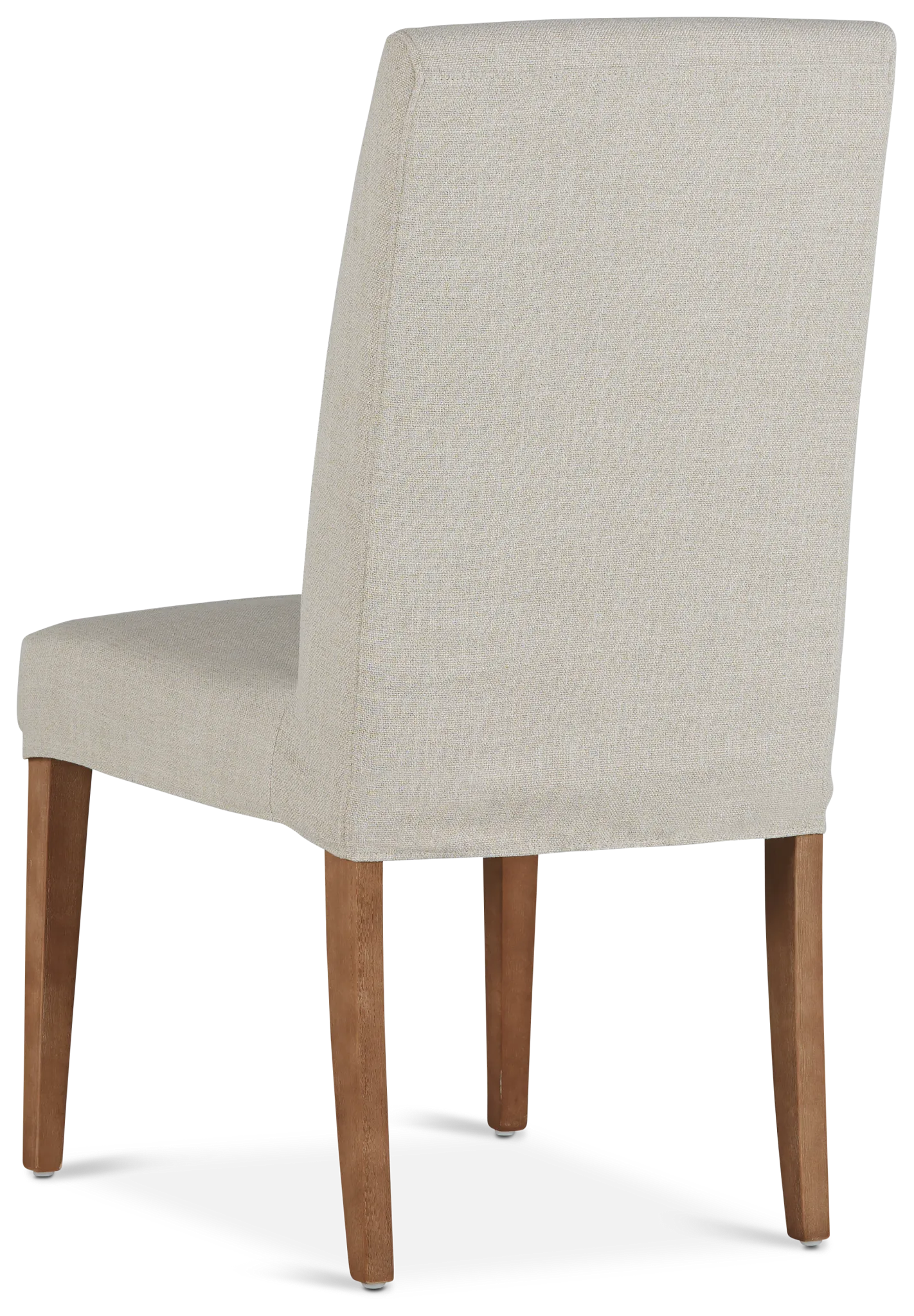 Harbor Light Beige Short Slipcover Chair With Light Tone Leg