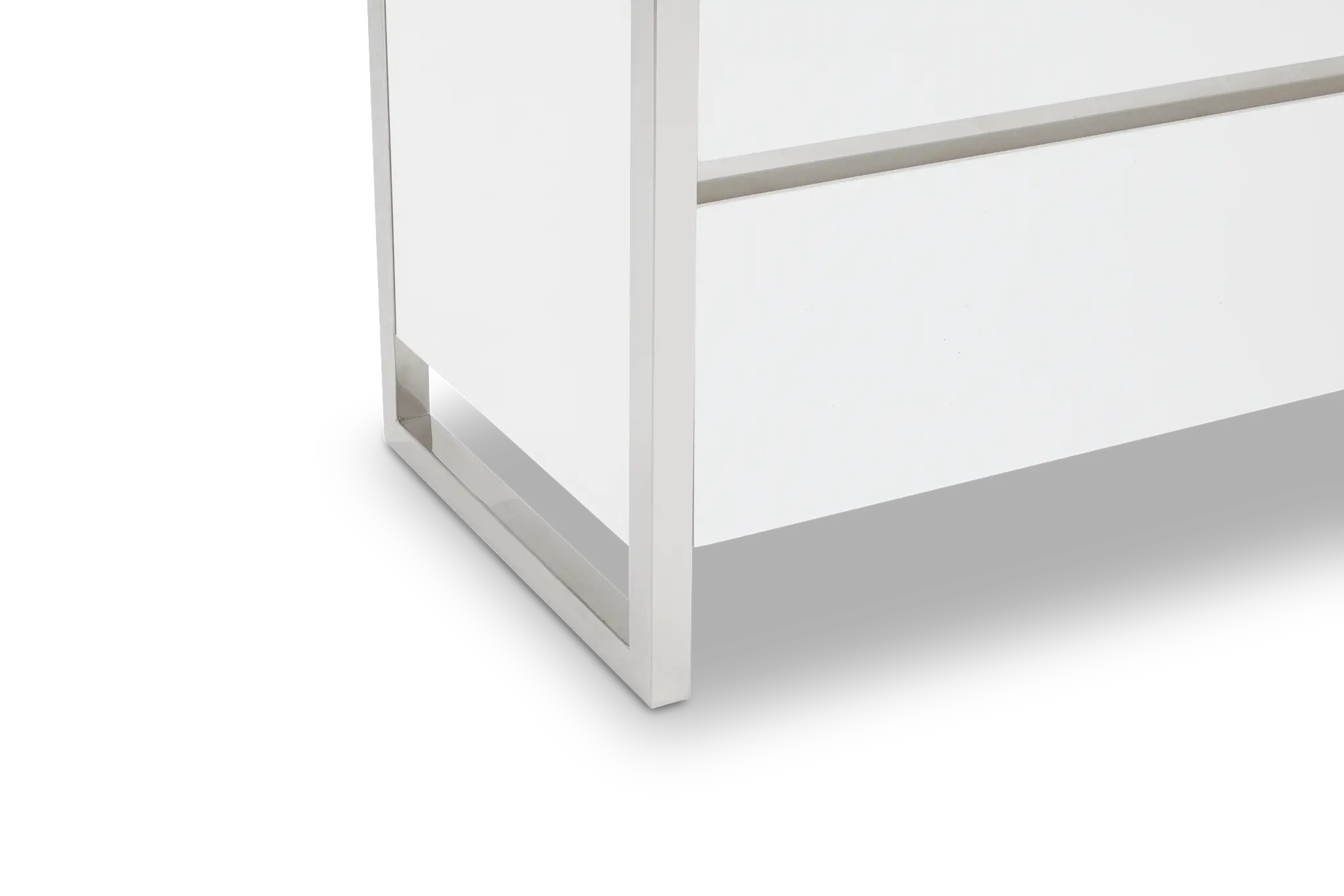 Miami White Dresser & Mirror Miami White Dresser & Mirror