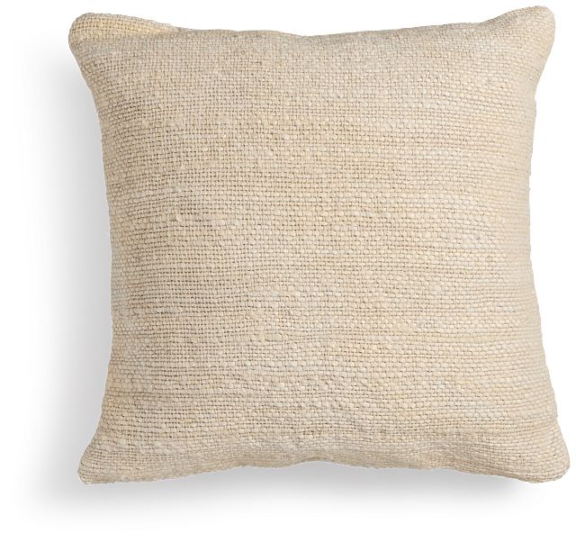 Helterna Ivory 22" Square Accent Pillow
