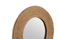 Sandy Jute Mirror