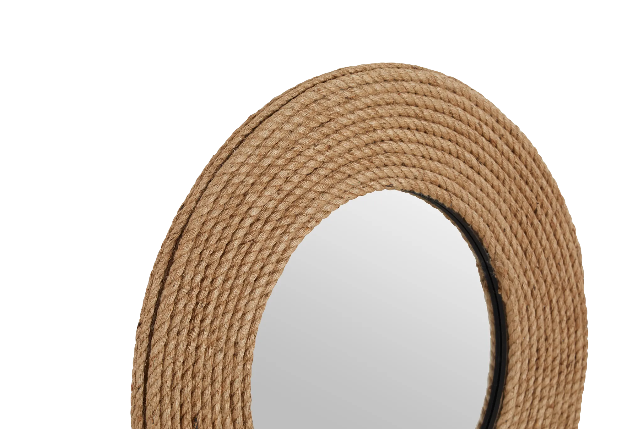 Sandy Jute Mirror