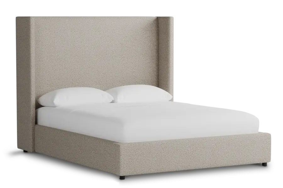 Captiva Gellar Brown 60" Upholstered Shelter Bed Captiva Gellar Brown 60" Upholstered Shelter Bed