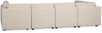 Addie Beige Fabric 8-piece Pit Storage Sectional