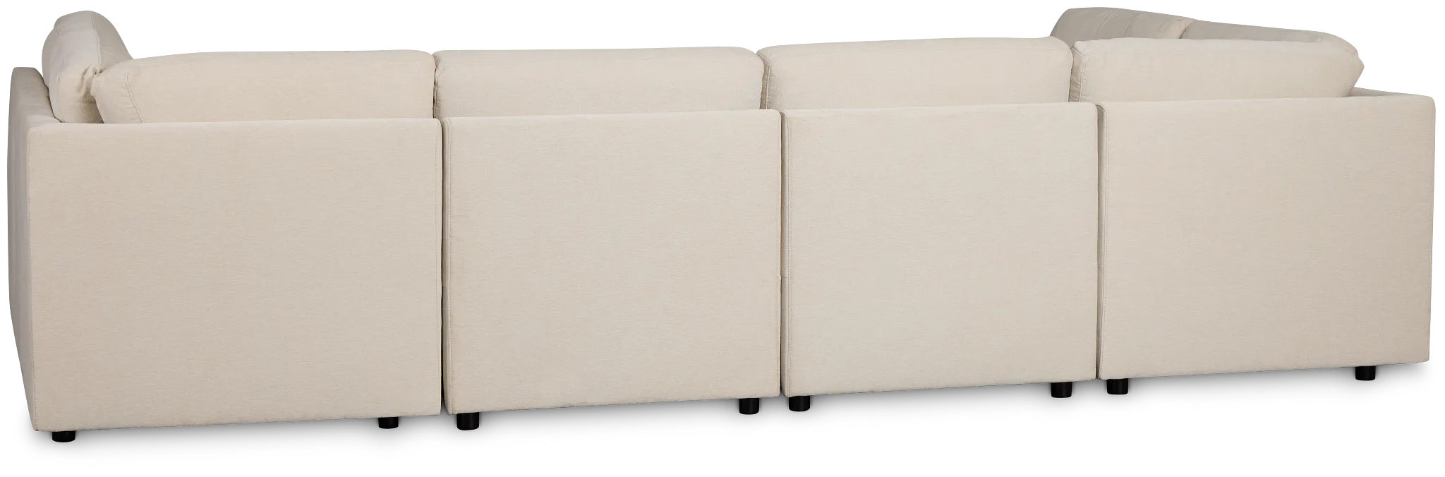 Addie Beige Fabric 8-piece Pit Storage Sectional