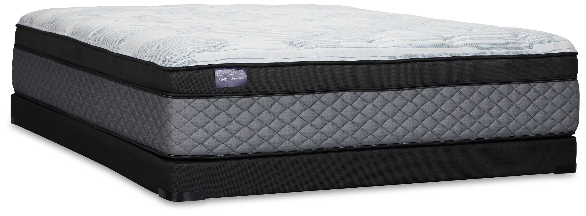 Kevin Charles By Sealy Signature Plush Low-profile Mattress Set