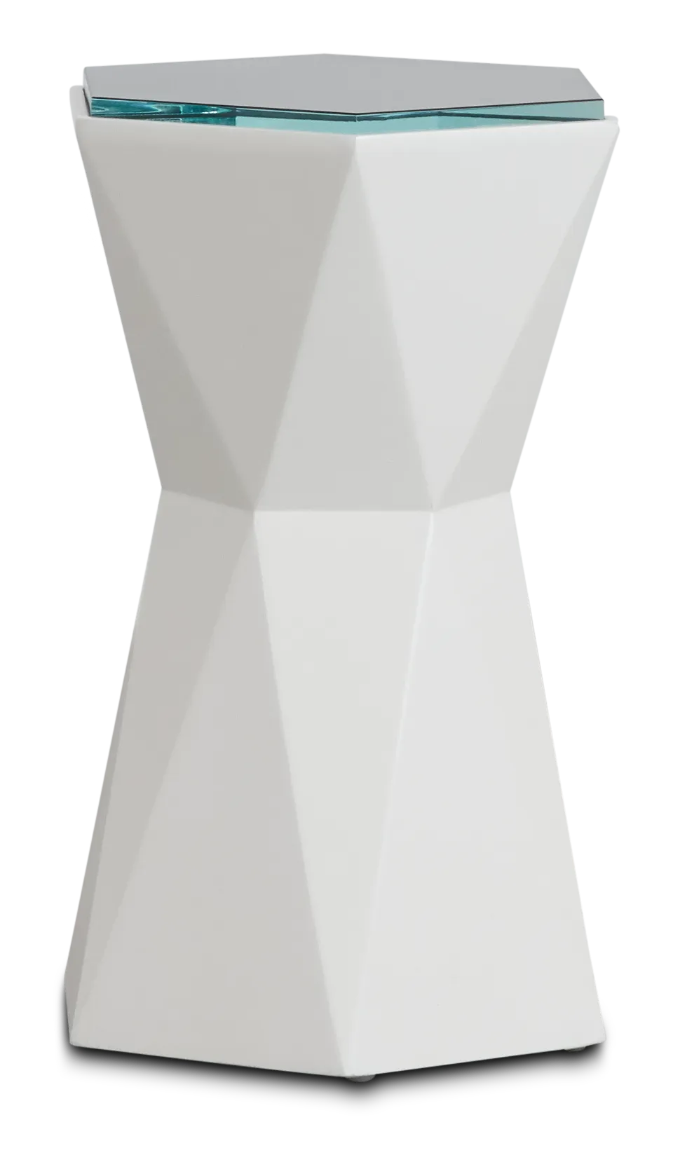 Martini White End Table