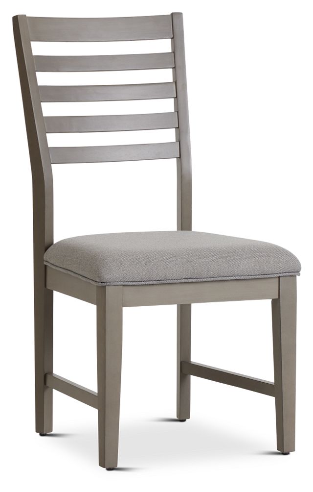 Zurich Gray Slat Side Chair (2)