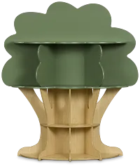 Ferni Green Storage Bookcase