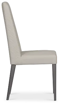 Oslo Light Gray Upholstered Side Chair