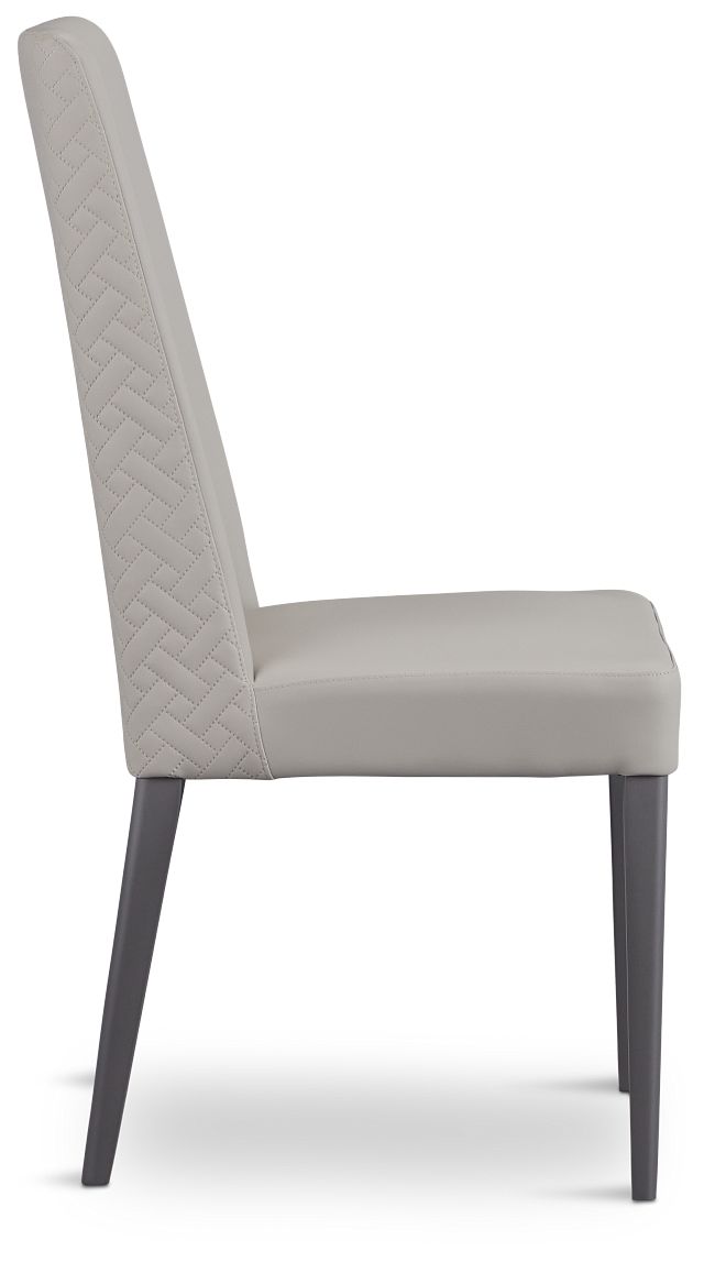 Oslo Light Gray Upholstered Side Chair